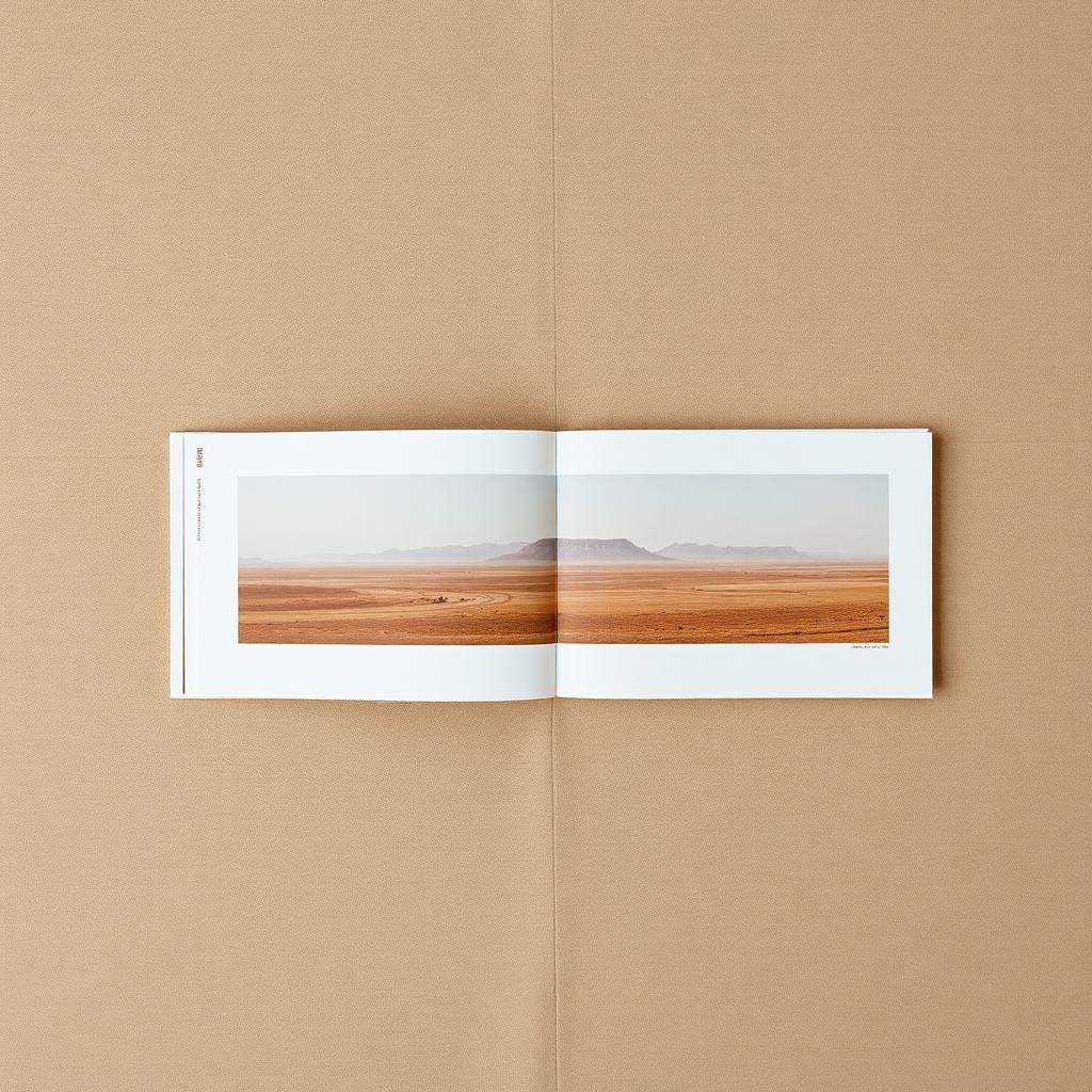 Saddle-stitched panoramic journal — cover